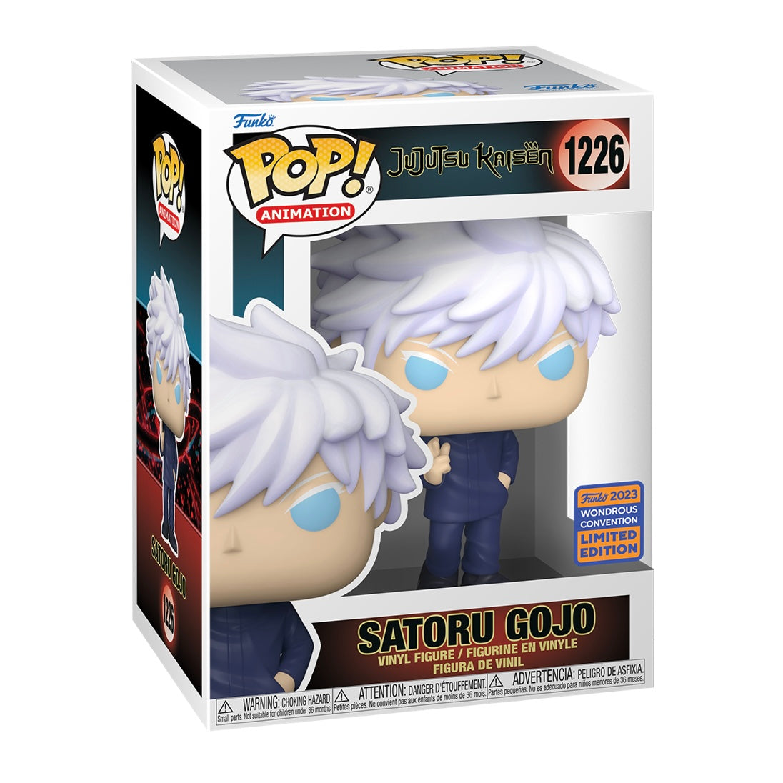 Funko Pop! Satoru Gojo Unmasked (Wondrous Comic Con Exclusive 2023)